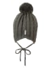 Sterntaler Bommelstrickmütze in Khaki