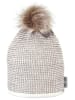 Sterntaler Muts met pompon beige