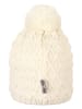 Sterntaler Gebreide muts met pompon crème