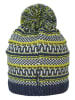Sterntaler Gebreide muts met pompon groen
