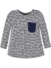 Kanz Longsleeve grijs/donkerblauw