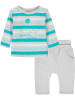 Kanz 2-delige outfit grijs/lichtblauw/turquoise