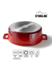 Stoneline 2tlg. Set: Bräter ''Gourmet'' in Rot - 6,6 l