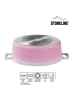 Stoneline 2tlg. Set: Bräter ''Gourmet'' in Rosa - 6,6 l