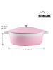 Stoneline 2tlg. Set: Bräter ''Gourmet'' in Rosa - 6,6 l