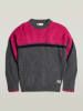 G-Star Sweter w kolorze antracytowo-różowym