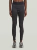 G-Star Funktionsleggings in Schwarz/ Grau