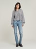 G-Star Bluse in Anthrazit/ Weiß