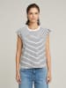 G-Star Shirt wit/donkerblauw