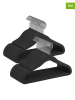 Songmics 50-delige set: kledinghangers zwart/zilverkleurig - (B)30 x (H)20,5 cm