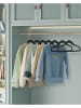 Songmics 50-delige set: kledinghangers zwart/zilverkleurig - (B)30 x (H)20,5 cm