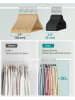 Songmics 50-delige set: kledinghangers zwart/zilverkleurig - (B)30 x (H)20,5 cm