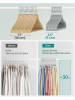 Songmics 30-delige set: kledinghangers lichtgrijs/zilverkleurig - (B)30 x (H)20,5 cm