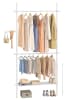 Songmics Kleiderständer in Weiß - (B)123 x (H)310 x (T)33,5 cm