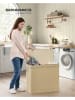 Songmics Wäschekorb in Beige - (B)66 x (H)61 x (T)43 cm