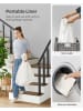 Songmics Wäschekorb in Grau/ Weiß - (B)66 x (H)66 x (T)33 cm