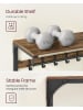 Songmics Garderobe in Braun/ Schwarz - (B)80 x (H)42 x (T)30 cm