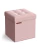 Songmics Aufbewahrungshocker in Rosa - (B)38 x (H)38 x (T)38 cm