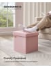 Songmics Aufbewahrungshocker in Rosa - (B)38 x (H)38 x (T)38 cm