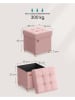 Songmics Opbergkruk lichtroze - (B)38 x (H)40 x (D)38 cm