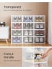 Songmics 12er-Set: Schuhboxen in Weiß - (B)23 x (H)14,5 x (T)33,2 cm
