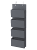 Songmics Organizer w kolorze szarym na drzwi - 33,5 x 100 x 12 cm
