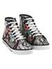 Streetfly Leren sneakers zwart/meerkleurig