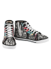 Streetfly Leren sneakers zwart/meerkleurig