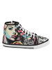 Streetfly Leren sneakers zwart/meerkleurig