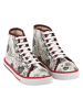 Streetfly Leren sneakers wit/rood