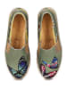 Streetfly Leder-Slipper  in Khaki