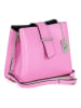 Anna Morellini Leder-Umhängetasche "Ciosa" in Rosa - (B)22 x (H)17 x (T)10 cm