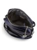 Anna Morellini Leren schoudertas "Abriana" donkerblauw - (B)20 x (H)16 x (D)8 cm