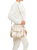Pia Sassi Leder-Umhängetasche "Serra Dolcedorme" in Gold - (B)27 x (H)22 x (T)10 cm