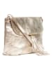 Pia Sassi Leder-Umhängetasche "Serra Dolcedorme" in Gold - (B)27 x (H)22 x (T)10 cm