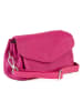 Pia Sassi Leren schoudertas "Corno Baitone" fuchsia - (B)24 x (H)14 x (D)10 cm