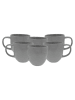 Ard'time 6-delige set: koppen "Galet" grijs - 310 ml