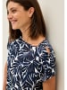 Cecil Shirt donkerblauw/wit