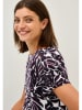 Cecil Shirt in Aubergine/ Weiß