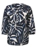 Cecil Blouse donkerblauw/crème