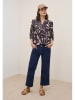 Cecil Blouse auberginekleurig/crème