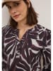Cecil Blouse auberginekleurig/crème