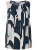 Street One Blusentop in Petrol/ Creme