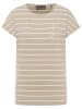 ELBSAND Shirt "Selma" in Beige/ Weiß
