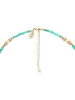 U.S. Polo Assn. Vergold. Halskette mit Edelsteinen - (L)37 cm