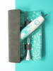 Happy Brush Travelcase in Grau - (L)19,5 x (H)6,5 x (T)3,7 cm