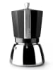 Ibili Espressokocher ''Elba'' in Schwarz/ Silber - 450 ml