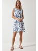 Happiness Istanbul Jurk wit/blauw