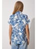 Happiness Istanbul Bluse in Creme/ Blau