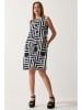 Happiness Istanbul Jurk zwart/wit